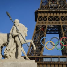 Paris Olympics 2024 on Eiffel Tower