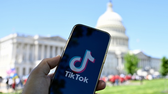 TikTok on mobile phone