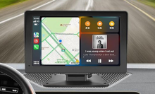 wireless display on dashboard of car