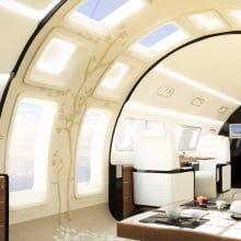 You can get a private jet with a wraparound sunroof for just $53 million