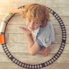 Cute little boy - stock photo