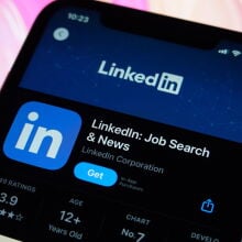 LinkedIn App on a smartphone screen