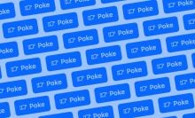 A wave of Poke icons from Facebook in a pattern.