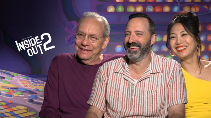 Lewis Black, Tony Hale and Liza Lapira of Inside Out 2