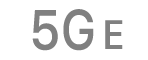 El icono de estado de 5G E.