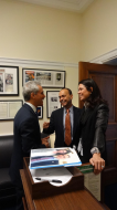 <i>With Chicago Mayor Rahm Emanuel</i>