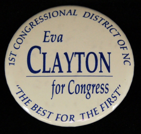Lapel Pin for Eva Clayton for Congress