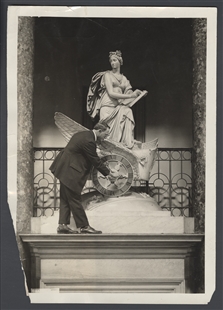 Adjusting the Clock in Statuary Hall