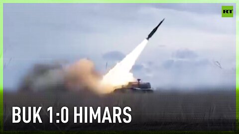 Buk-M1 air defense system shoots down HIMARS rockets