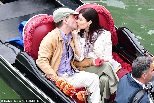 Johnny Galecki and his wife Morgan looked more loved-up than ever as they enjoyed a romantic gondola ride on the Venice canals on Wednesday