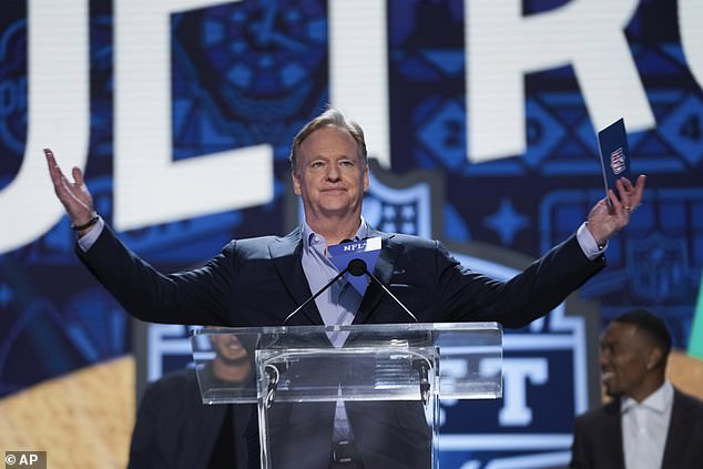 The NFL unveiled the host city for the 2026 Draft (Pictured: Commissioner Roger Goodell)