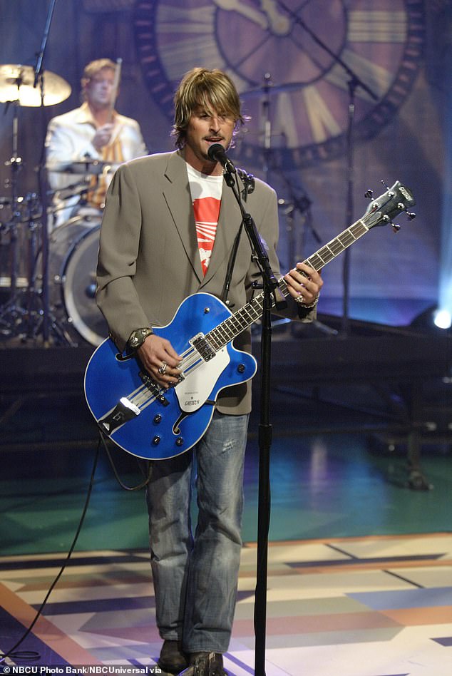 Colin performing with Train on The Tonight Show with Jay Leno back in 2003