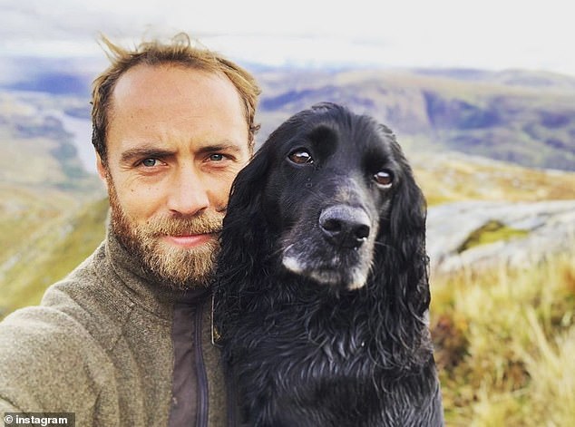 James credits Ella (both pictured) with saving his life after he was diagnosed with clinical depression, which first hit him at the end of 2016