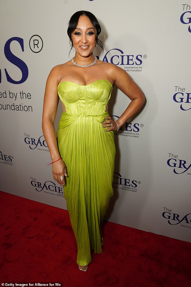 Tamera Mowry-Housley glammed up for The Alliance for Women in Media Foundation's 49th Annual Gracie Awards, which were held at the Four Seasons Beverly Wilshire Hotel in Beverly Hills on Tuesday