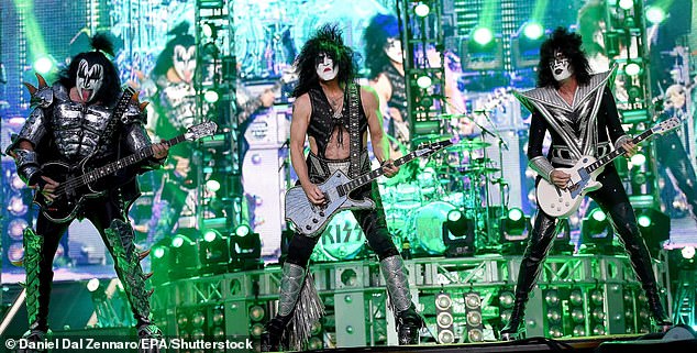 According to The Sun, the band are close to signing a deal which will see holograms of the group performing in their heyday (KISS performing in 2015)