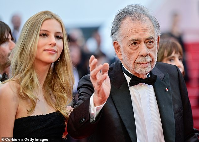 Romy stood proudly next to Francis at the annual Cannes Film Festival at Palais des Festivals, despite the film's controversy