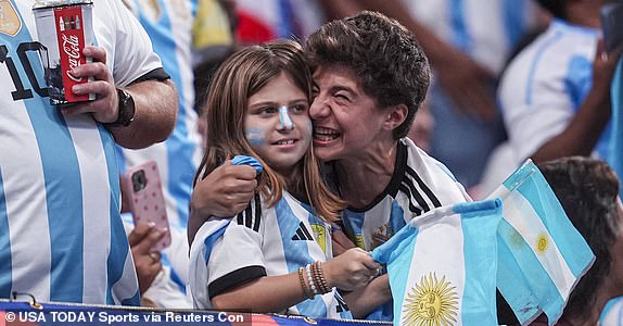 Jun 20, 2024; Atlanta, GA, USA; Fans react in the stands before the match between Argentina  and Canada at Mercedez-Benz Stadium. Mandatory Credit: Dale Zanine-USA TODAY Sports