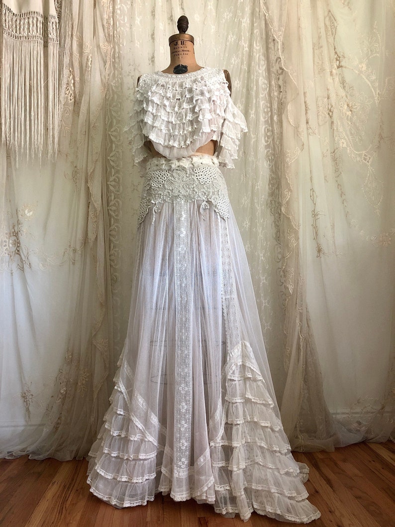 Re-Worked Antique Wedding Gown / Bridal / 1900's Dress / image 1