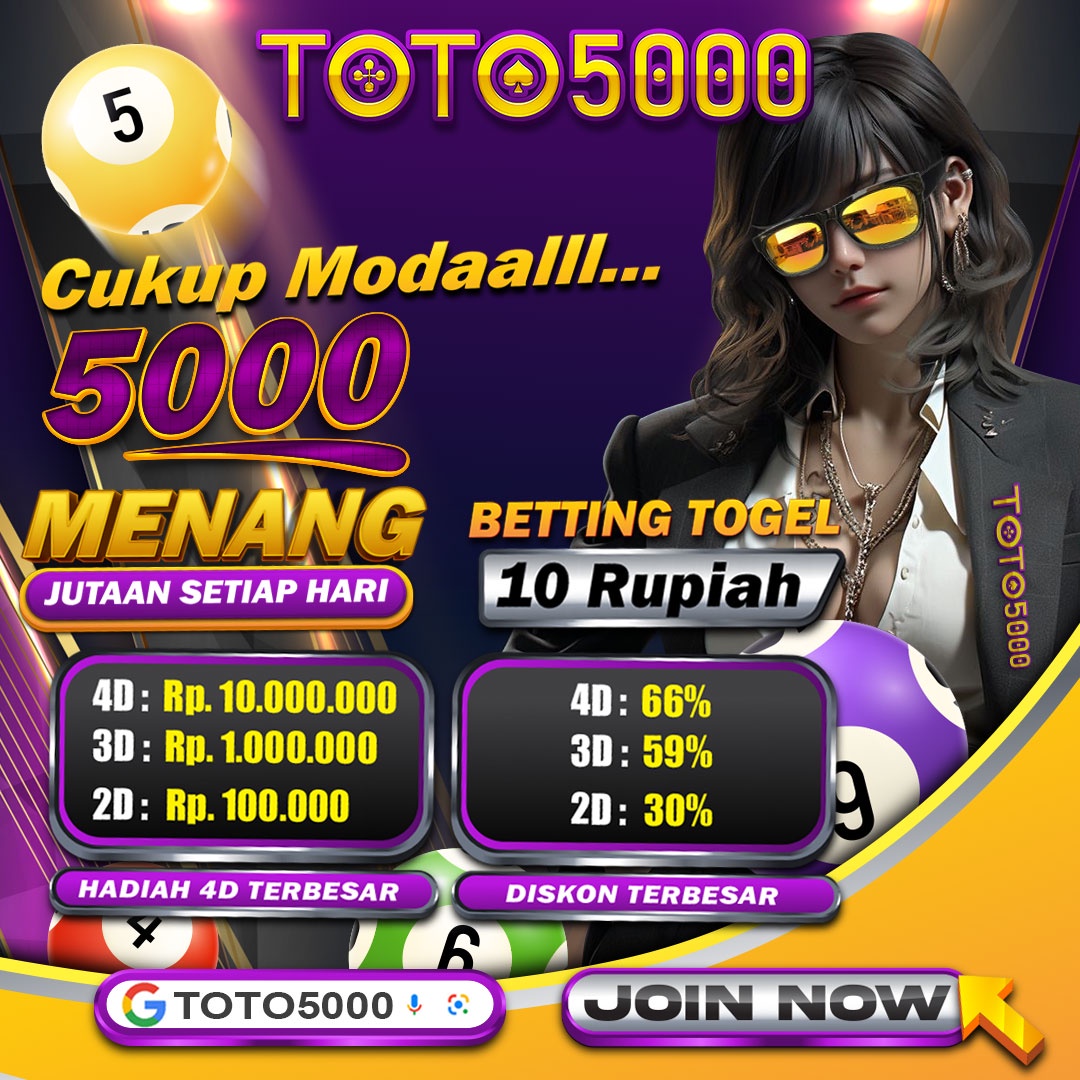 TOTO5000: Situs Togel Deposit 5000, Toto Slot 4D Online Resmi