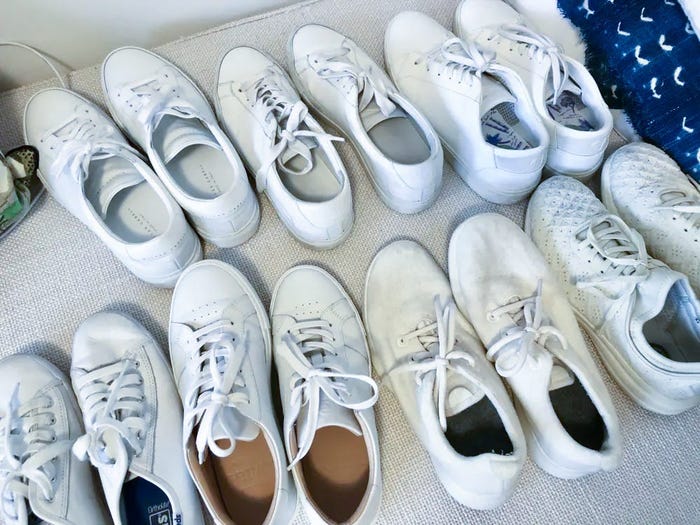 sally kaplan white sneakers