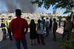 Pożar centrum handlowego Marywilska 44 w Warszawie