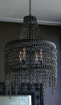 how about a chain link chandelier?