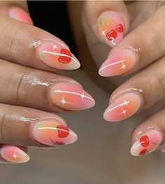 Aura Nail Art, Aura Nail, Pool Nails, Nails Metallic, Trendy Manicure, Metallic Fashion, Aura Nails, Nails Orange, Chrome Nail Powder