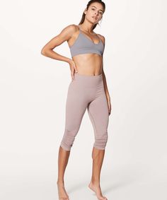 Pilates Outfits, Taryn Toomey, Pilates Clothes, Lavender Grey, Color Lavender, Lace Tshirt, Stretch Leggings, Fitness Workout For Women, Lululemon Leggings