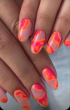 2023 Summer Nails, Summer Nail Ideas, September Nails, Vibrant Nails, Casual Nails, Acylic Nails, Easter Nails, Manicure Y Pedicure