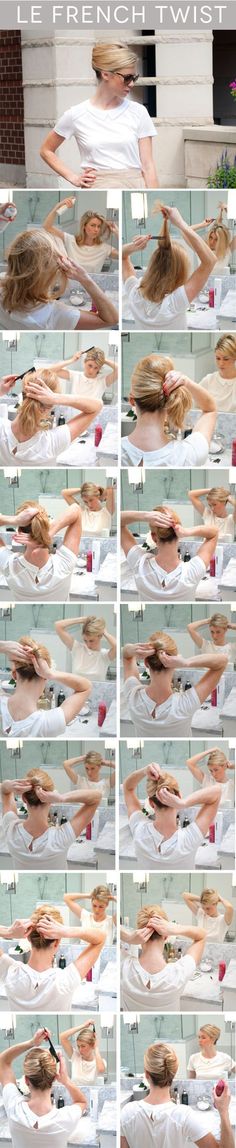 Elegant French Twist Updo Tutorial Bees Nest, Twist Tutorial, French Twist Updo, French Twists, Updo Tutorial, Hair Twist, Trendy Wedding Hairstyles, French Twist, Wedding Hairstyles Updo