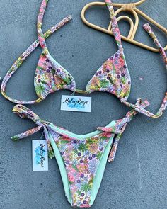 Menorca, Triangl Bikinis, Affordable Bikinis, Water Clothes, Preppy Swimsuit, Cheap Bikinis, Triangle Bikinis, Handmade Swimwear, Unique Bikinis