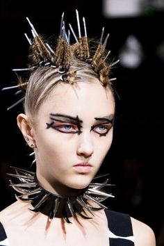 Alternative Hair, High Fashion Hair, Avant Garde Hair, Punk Makeup, Runway Hair, Editorial Hair, Runway Makeup, Punk Hair, Punk Girl