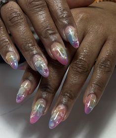 Y2k Natural Nails, Y2k Summer Nails, Nails On Black Women, Maximalist Nails, New York Nails, Whimsical Nails, 2023 Nail Designs, Alternative Nails, Slay Nails