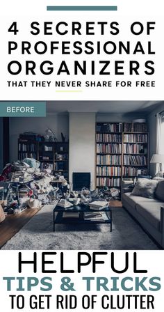 4 Secret Tips Of Professional Organizers To Get Rid Of Clutter How To Get Rid Of Clutter In Your Home, Kitchen Clutter Solutions, Get Seriously Organized, Seriously Organized, Professional Organizing Tips, Organization Goals, Get Rid Of Clutter, Clutter Solutions, Professional Organizing