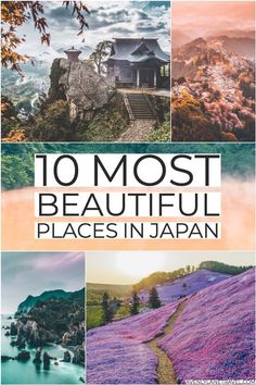 the cover of 10 most beautiful places in japan