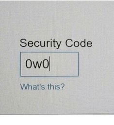 a computer screen with the words security code owl and what's this?