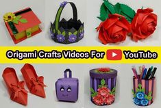 the origami crafts videos for youtube are here to help you learn how to make them