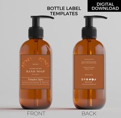Editable Hand Soap Bottle Labels Template Canva Printable - Etsy Philippines Liquid Hand Soap