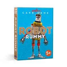 A classic rummy game with robots for categories instead of suits. Playful illustrations add to the fun. Age: 5+Card Size: 45 cards, 3.25" x 4.5"Box Dimensions: 3.25" x 4.5" x 1"Illustrator: Saxton Freymann R Robot, Rummy Card Game, Rummy Game, Exploding Kittens, Card Games For Kids, Playing Card Games, Spark Up, All Toys, Play To Learn