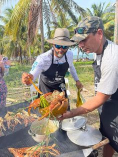 Doyle add final touches to his award winning Lobster grill. Grilling, Fan, Belize, A Fan