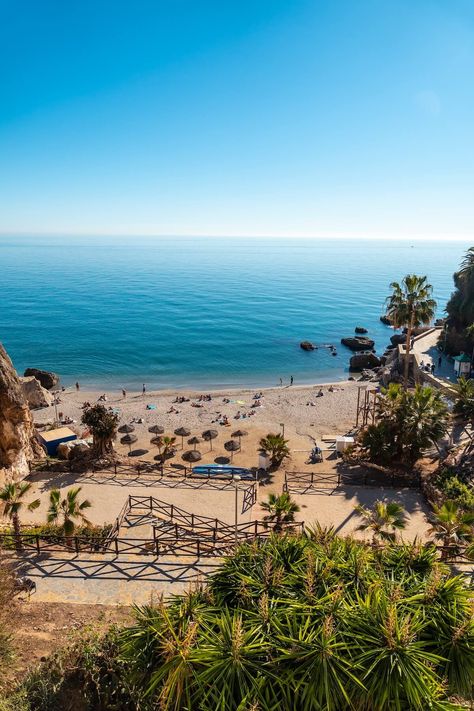 13 Best Beaches in Malaga for Fun Under the Sun Malaga Spain Beach, Spain Costa Del Sol, Malaga Beach, Marbella Beach, Spain Tourism, Nerja Spain, Costa Del Sol Spain, Andalucia Spain, Torremolinos