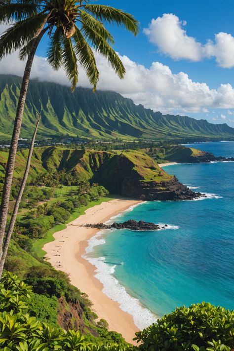 Uncovering Keei Beach 🏝️: Hawaii&#8217;s Secluded Coastal Paradise Secluded Island Aesthetic, Hawaii Landscape Photography, Hawaiian Nature, Bulgarian House, Fun Summer Ideas, Hawaii Wallpaper, Hawaii Hiking, Tropical Waterfall, Hawaii Landscape