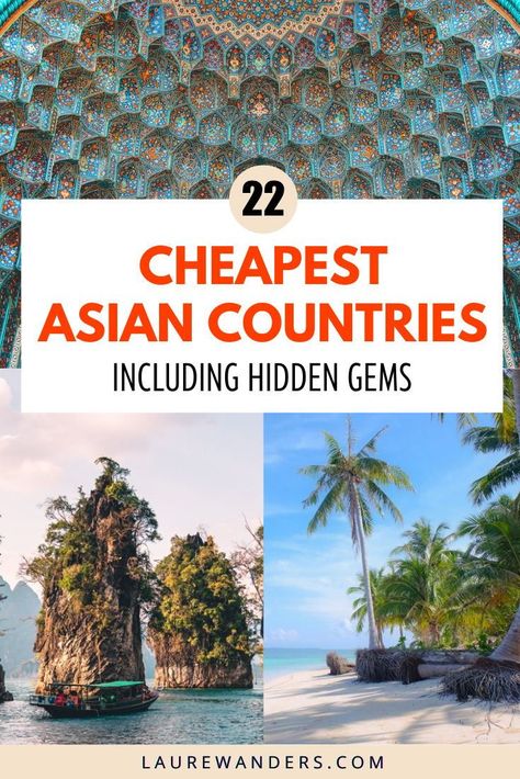 Best Asian Countries To Visit, Best Places To Visit In Asia, Cheap Countries To Visit, Asian Countries To Visit, Asia Travel Bucket List, Cheap Destinations To Travel, Asia Bucket List, Asia Vacation, Traveling Asia