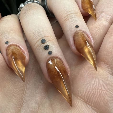 @marggie_nails Cat Claw Nails, Sharp Claws, Witchy Nails, Punk Nails, Hippie Nails, Goth Nails, Claw Nails, Pretty Gel Nails, Stylish Nails Art