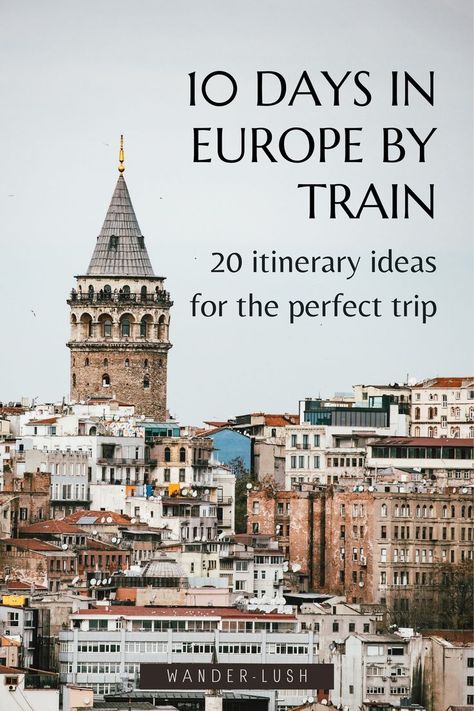 Europe Tour Map, Train Routes Through Europe, Train Travel In Europe, Euro Train Travel, Traveling Europe By Train, Train Travel Europe Itinerary, One Week Europe Itinerary, Europe Backpacking Route, Tour Europe By Train