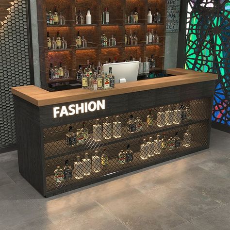 Metal Counter Design, Metal Bar Counter Design, Retail Cash Counter Design, Retail Counter Design, Restaurant Reception Counter, Counter Bar Design, Shop Counter Ideas, Restaurant Cash Counter Design, Bar Counter Design Ideas