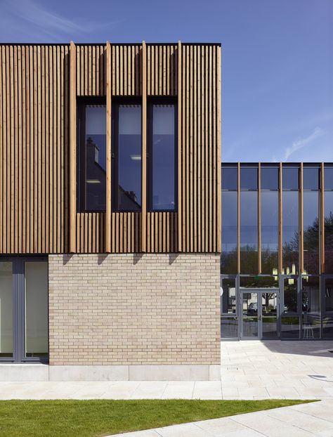 Gallery of Thistle / 3DReid - 5 Timber Cladding Architecture, Timber Architecture Facade, Cladding Facade Design, Brick And Timber Cladding, Pre Cast Concrete Facade, Timber And Brick Architecture, Wood Brick Facade, Brick And Timber Facade, Architecture Wood Facade