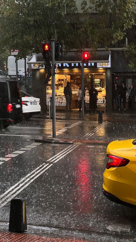 Istanbul #rain Istanbul Streets, Istanbul Aesthetic, Mystic Illustration, Istanbul City, Rainy Morning, Turkey Photos, Photography Inspiration Portrait, City Wallpaper, Dream Holiday