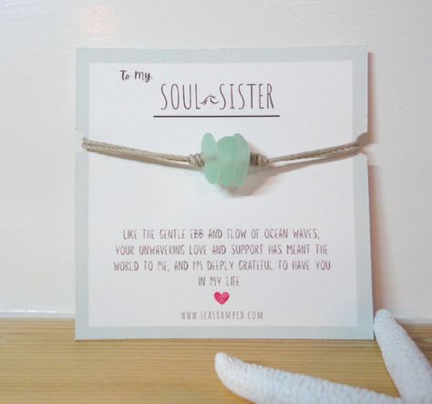 Soul Sister Bracelet, Minimalist Sea Glass Bracelet, Pebble Beach Glass Bracelet, Unbiological Sister Gift, Sister Gift, Soul Sister Gift Unbiological Sister Gifts, Soul Sisters Gifts, Best Friend Bracelet, Unbiological Sister, Friend Bracelet, Glass Pebbles, Valentines Bracelets, Best Friends Sister, Sister Bracelet