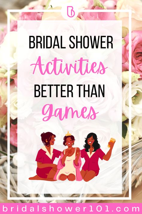 Planning a bridal shower and want to skip the boring games? Check out these 9 fun bridal shower activities that will have you and your guests bonding and creating memories that will last a lifetime! From DIY crafts to group activities and pampering sessions, there's something for everyone. Read on for ideas and inspiration to make your bridal shower one to remember! #bridalshowerideas #weddingplanning #bridalshoweractivities Funny Bridal Shower Games Activities, Activities For Bridal Party, Pictures For Bridal Shower Cute Ideas, Physical Bridal Shower Games, Bridal Shower Memories Ideas, Craft Bridal Shower Ideas, Crafts To Do At Bridal Showers, Bridal Shower Games At Work, Small Bridal Shower Games